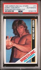 1985 O'quinn Wrestling All Stars Texas Tornado Kerry Von Erich 11 PSA Authentic