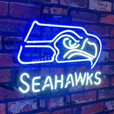 Seahawk Blue Neon Signs Football Team Collectibles Neon Display Light Gift 17