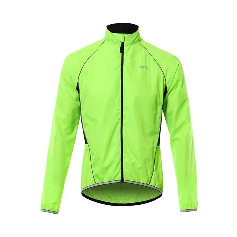 Men Cycling Windbreaker Wind jacket Waterproof MTB Clothing Reflective Wind Coat