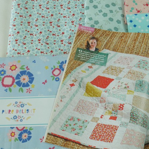 Picknick perfektes Quilt-Kit mit Rückseite 50" x 70" Riley Blake Stoffe Stapler einfach