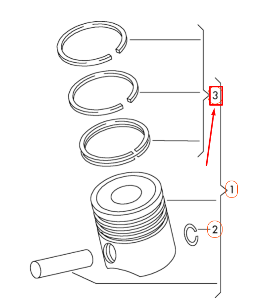AUDI A3 8V PISTON RINGS SET 06J198151P GENUINE for sale online eBay