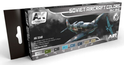 Soviet Flugzeug Farben 1941-1945 Colours Set AK-2240 Ak Interactive