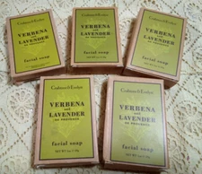 Crabtree & Evelyn VERBENA & LAVENDER Facial Soap Travel Size.  1 oz.  Lot of 5