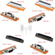 DB25 25Pin To DB9 9Pin Mini Adapter AT Modem Adapter Gender Changer Male Female