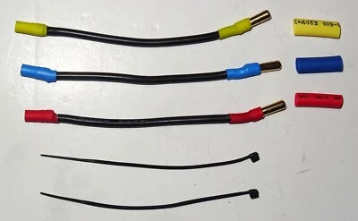 RC SHED Motor Extension Cables 3.5mm Female to 4mm Male 100mm Long for RC Car UK Seller