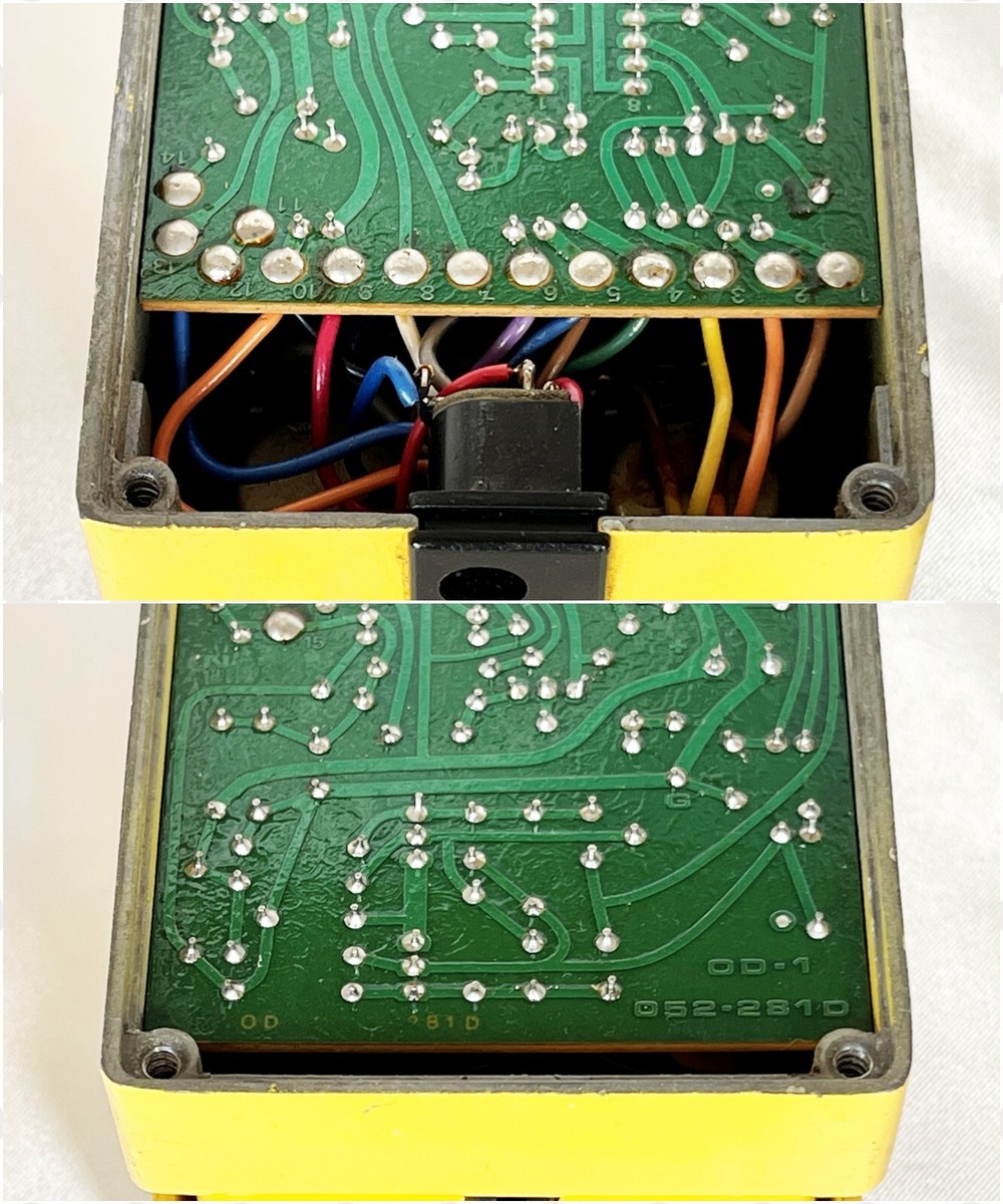 Boss OD-1 Overdrive 1980 Japan Vintage Pedal JRC4558D Silver Boss OD-1 Overdrive 1980 Japan Vintage Pedal JRC4558D Silver