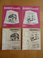 2 Hobbies Weekly Magazines 1st & 15th November 1961 + 2 Design Plans