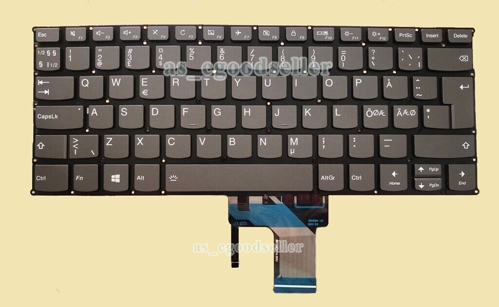 New for 720-13 720-13ISK 720-13KBR Keyboard BACKLIT Nordic | eBay