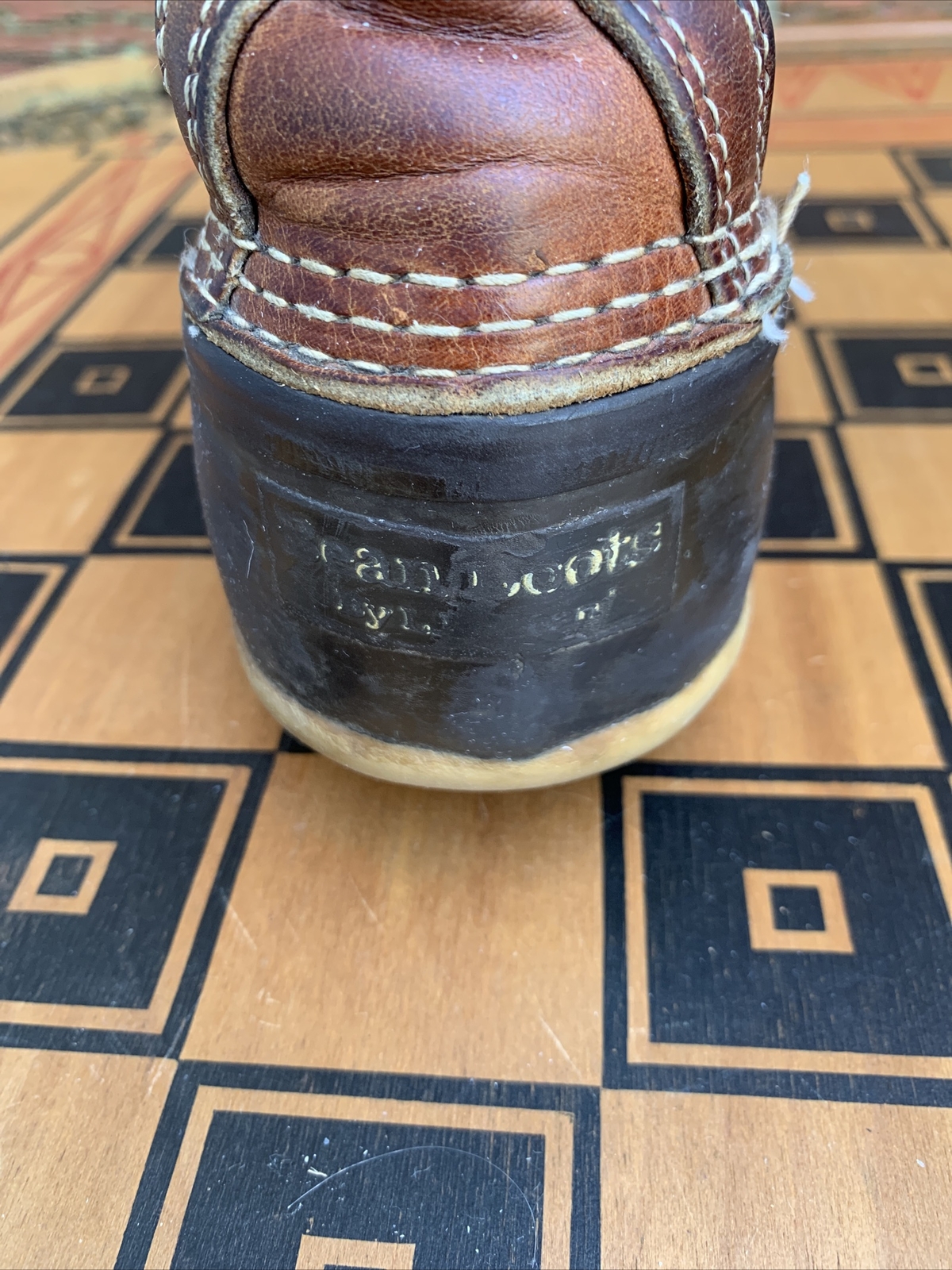Men’s LL Bean rubber moccasin duck boots. Made in Maine. Unlined, size 10 Narrow L.L. Bean Men main image 2