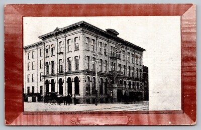 Fond du Lac WI Wisconsin~Hotel Erving~Horse Carriage~1911 Picture Frame Postcard