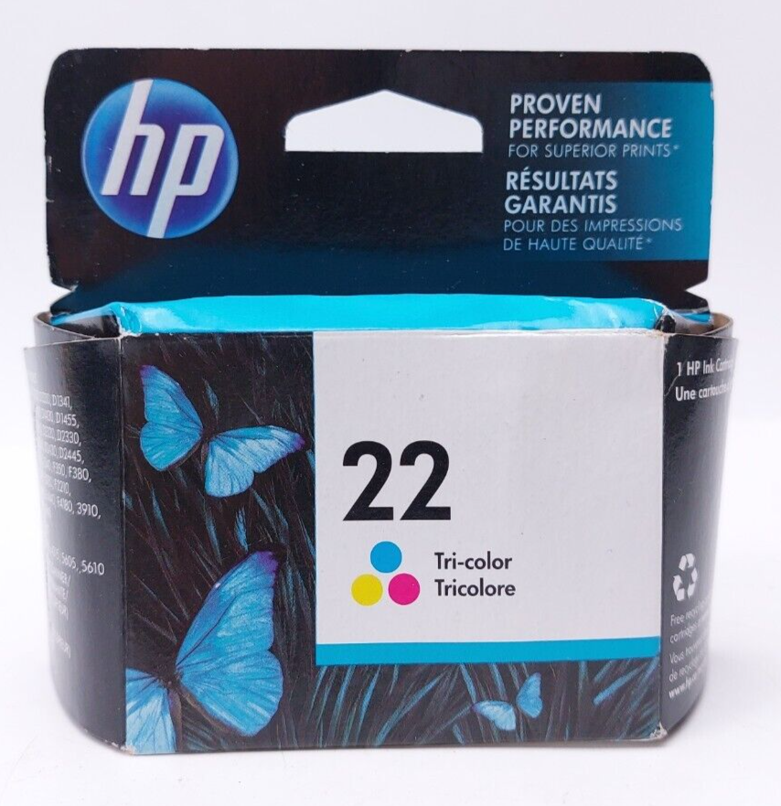 HP 22 TriColor Ink Cartridge Expire JAN 2019 for sale online eBay