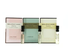 Balenciaga Paris EDP, L'eau Rose EDT , L'Essence EDP Spray 1.2 ml x 3 Authentic