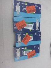 24 Switches Leviton 1453-2WM White 15A 120V 3-Pole Toggle AC Quiet Switch   