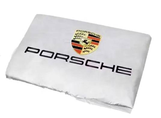 Half cover fits Porsche Cayman 718 (982) 2016-present Compact car cover en  route or on the campsite