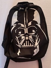 Star Wars Darth Vader Backpack 14 x12 Black/White 2015 Lucas Films Never Used