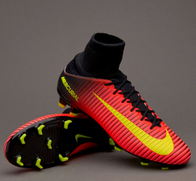 Nike Mercurial Veloce III DF FG Total Crimson/Volt/Pink Blast UK
