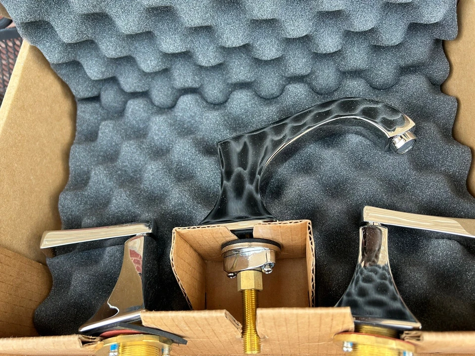 Grifo de lavabo torre amplia serie Santec Estate 4020PL41 acabado cromado NUEVO Foto 4 de 4