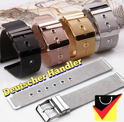 Milanese Edelstahl Armband 22mm für Amazfit, Samsung, Huawei,Xiaomi, Band, Strap
