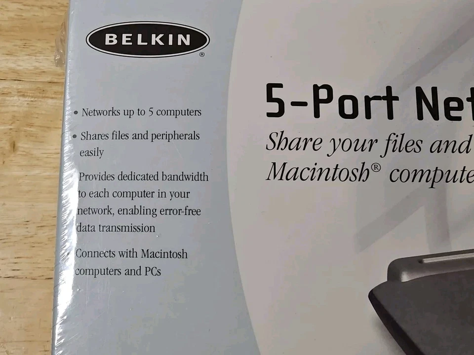BELKIN F5D5131-5 5-Port 10/100Mbps Network Switch New in Box - Image 3 of 4