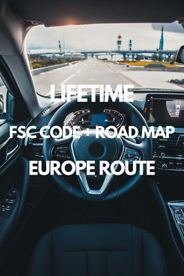 Genuine BMW ROAD MAP EUROPE EAST / WEST ROUTE 2025 | FSC CODE + ROAD MAP