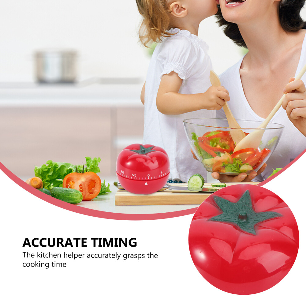 Adorable Kitchen Timer Creative Tomato 60 Minutes Rotating Timer