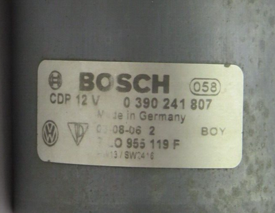 ⭐ PORSCHE/AUDI/VW Scheibenwischermotor 0390241807 7LO955119F 