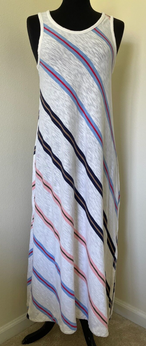 loft lou and grey striped dress For Diagonal Maxi With Slits Size XS September2026