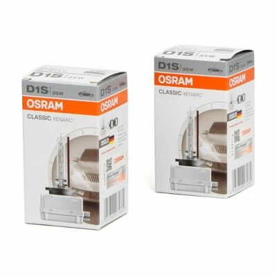 2x OSRAM 66140CLC Xenarc Xenon Brenner Lampe D1S CLASSIC 85V 35W PK32d-2 - Bild 1 von 2