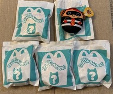 McDonald's Squishmallows Happy Meal Toys Plush 4 SEALED 1 Open Hambuglar