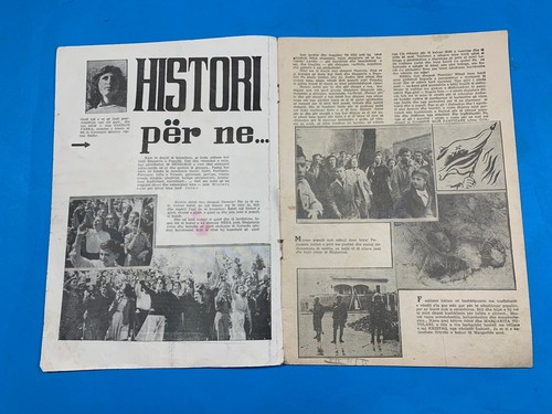 OLD ALBANIA SHQIPTARJA E RE"MAGAZINE-Nr.11 NENTOR 1959-COMMUNISM TIME-PROPAGANDA - Picture 2 of 7