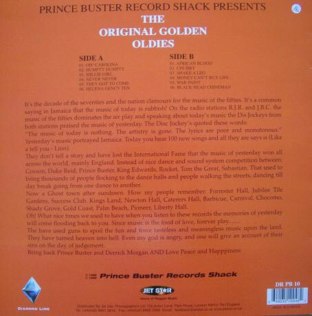 洋楽 PRINCE BUSTER / GOLDEN OLDIES The Maytals – Prince Buster Record Shack Presents The