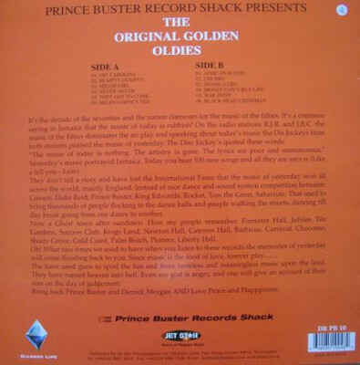洋楽 PRINCE BUSTER / GOLDEN OLDIES Prince Buster – Prince Buster Record Shack Presents The