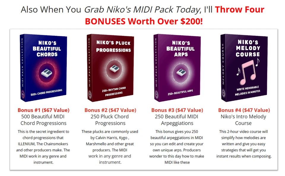 Over 5,000 Progressions. Niko's MIDI Chord Pack - Piano For Producers + Bonuses - Image 3 of 4