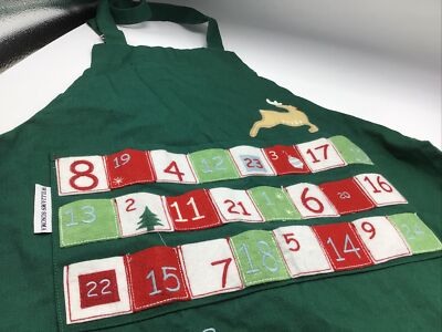 WILLIAMS SONOMA Apron Christmas Advent Calendar Kids Children Holiday Baking  | eBay