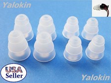 8pcs 4S/4L - Clear Triple Flange Earbuds Tips for Sennheiser CX 3.00 - CX 5.00