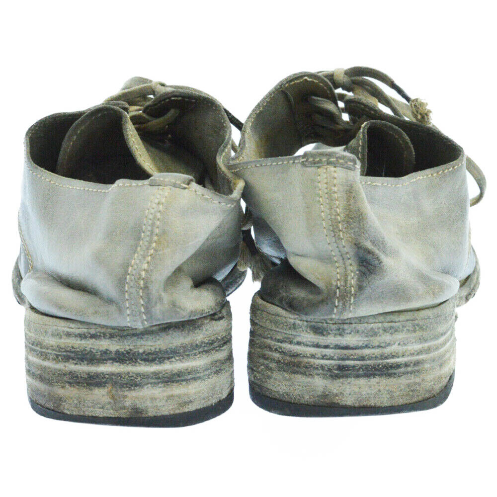 Carol Christian Poell CCP Safe Derby Lace Leather Shoes Gray Carol Christian Poell CCP Safe Derby Lace Leather Shoes Gray
