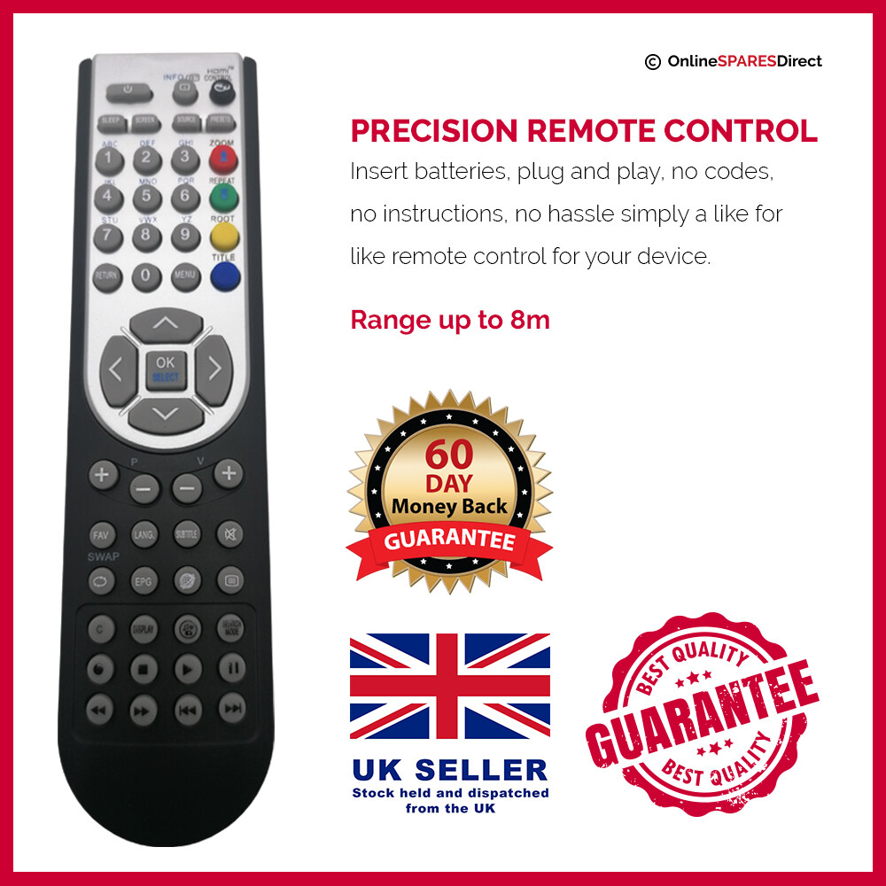 LUXOR TV Remote Control For LUX24882COB V19LCDDVD875 eBay