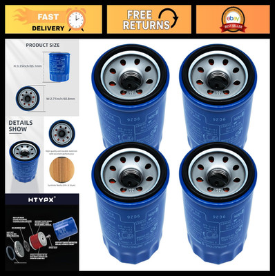 High-Performance Oil Filters for Honda GX610 GX630 GX660 GX670 Engines - 4 Pack