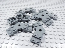 LEGO Lot of 6 Dark Bluish Gray 2x6x2/3 Modified Bent Plates Part 79846 AB