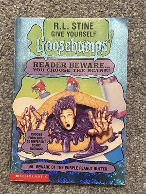 Give Yourself Goosebumps #6 Beware Of Purple Peanut Butter TRUE 1st Print