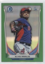 2014 Bowman Chrome Prospects Green Refractor 43/75 Elvis Araujo #BCP83 s3g