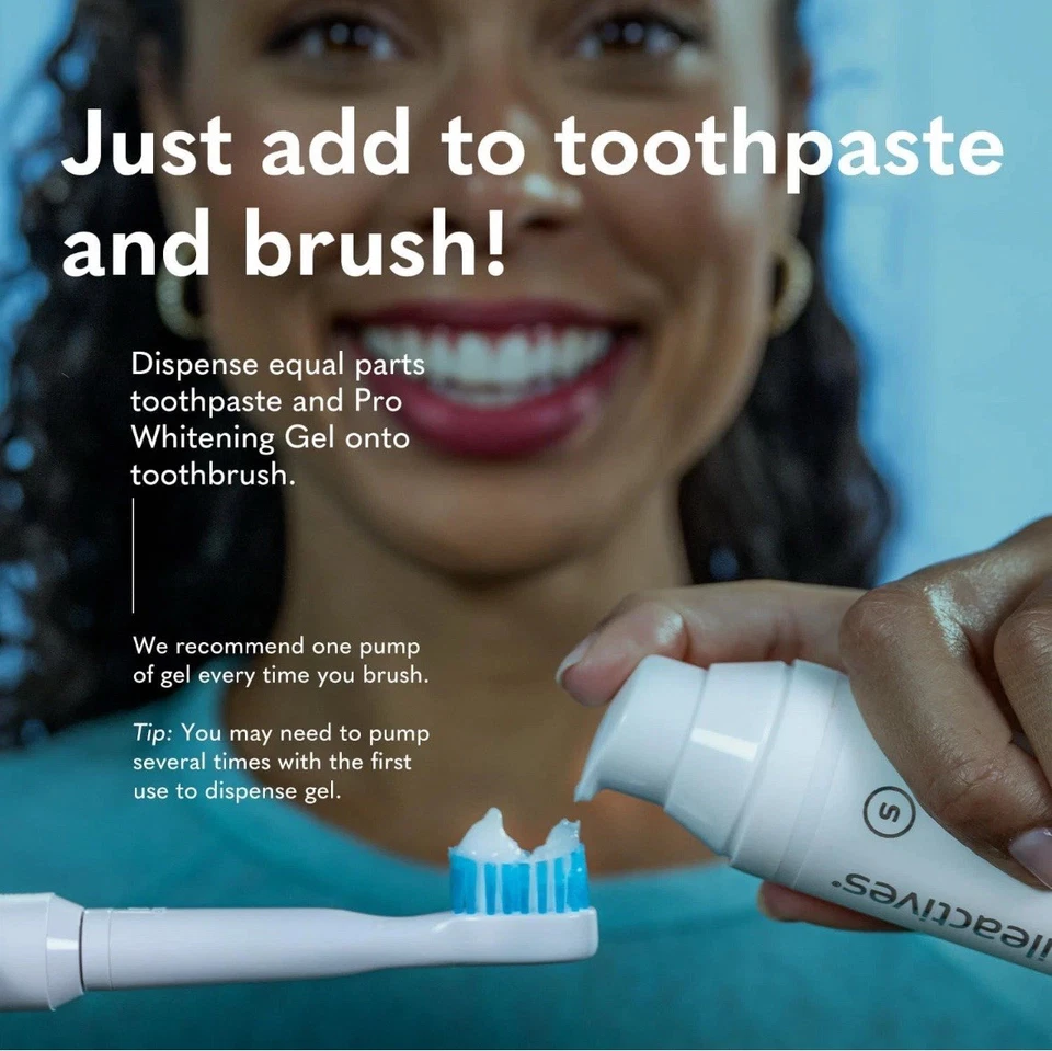 Smileactives Teeth Whitening Gel for Toothpaste with Clinical-Grade Hydrogen  - Image 2 of 4