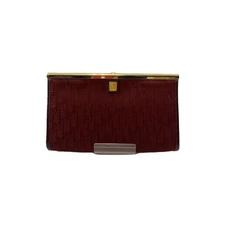 Christian Dior Canvas Shoulder Bag Allover Pattern Brown Vintage Authentic