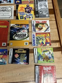 Huge Nintendo/Sega Manual Lot (GBA, DS, 64, GameCube, NES, SNES, SEGA Saturn