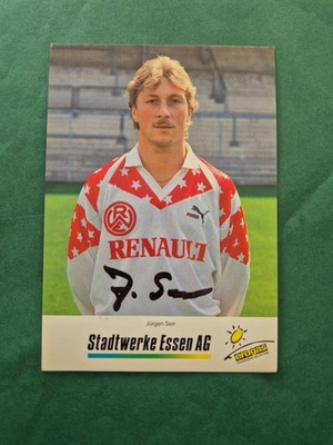 RW Essen, Jürgen Serr, autograph card, football 