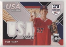 2020 Panini Elite Extra Edition USA Baseball Material Black Cole Henry 0ai3