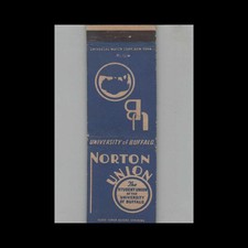 Matchbook Cover Norton Union Of The University Of Buffalo