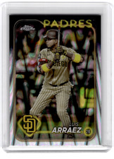 Luis Arraez San Diego Padres 2024 Topps Chrome Ray Wave Refractor #216