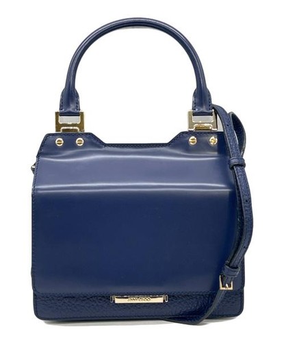 JIMMY CHOO                    2WAY shoulder bag navy