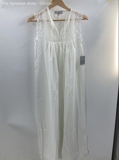 Christian Dior Womens White Floral Lace Sleeveless Night Dress Size P